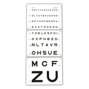 Echelle optométrique de Monoyer 5 mètres