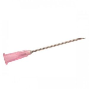 Aiguille Hypodermique microlance rose 18 G
